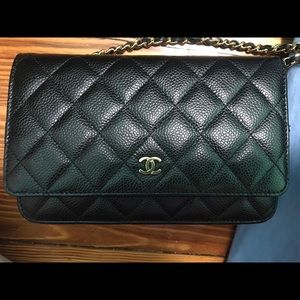 SOLD - Chanel Caviar Wallet On Chain (WOC)